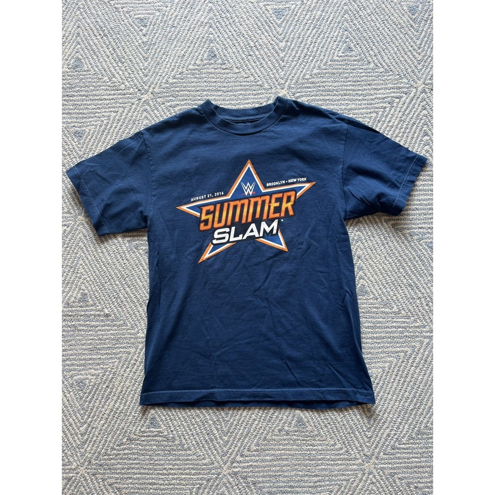 WWE Summerslam 2016 T-Shirt - Blue - Medium